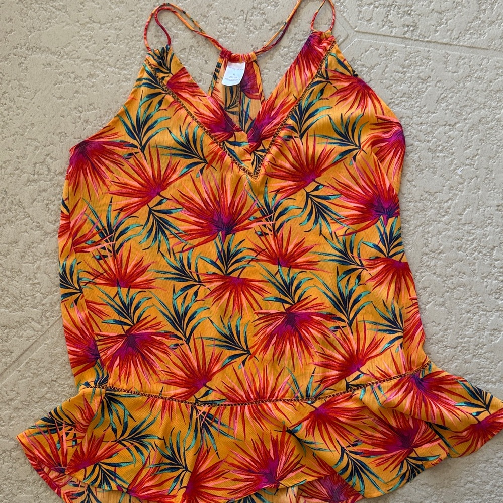 Xhilaration Multicolor Strappy Top